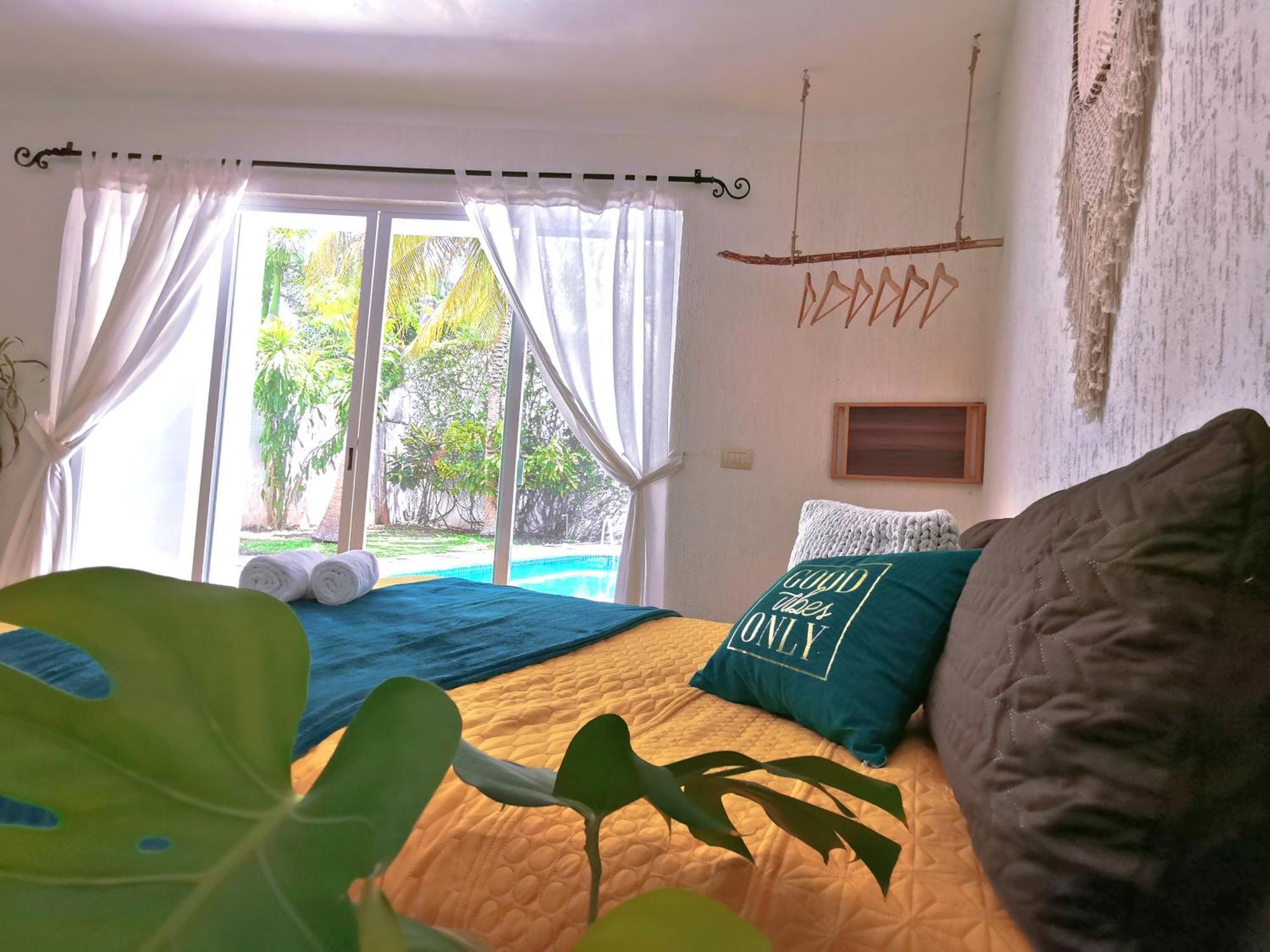 Beautiful & Cozy Near Beach Apartment Pool & Kingsize Bed Cancún Pokój zdjęcie